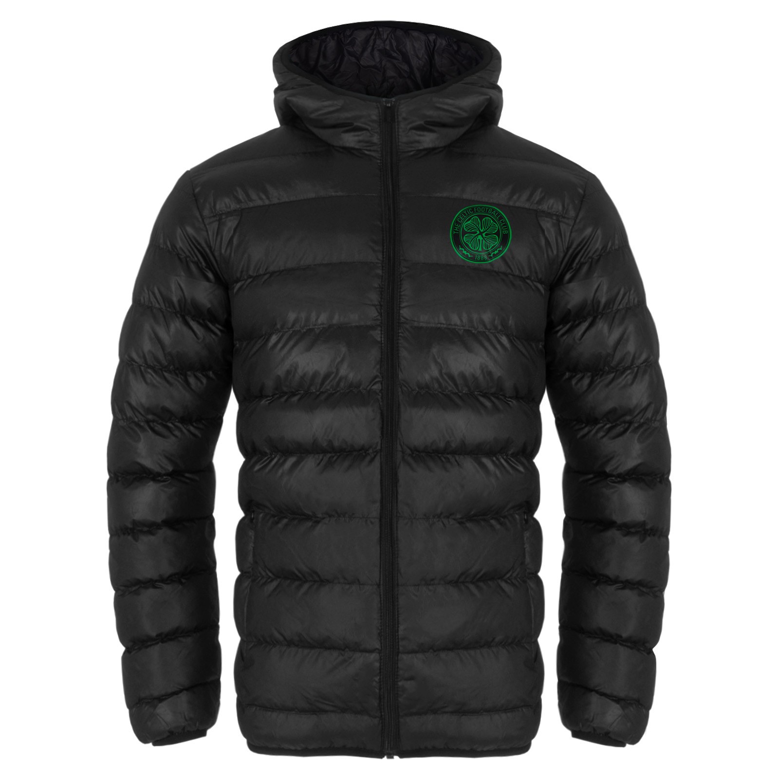 Celtic FC Mens Jacket Hooded Winter Quilted OFFICIAL Football Gift ...