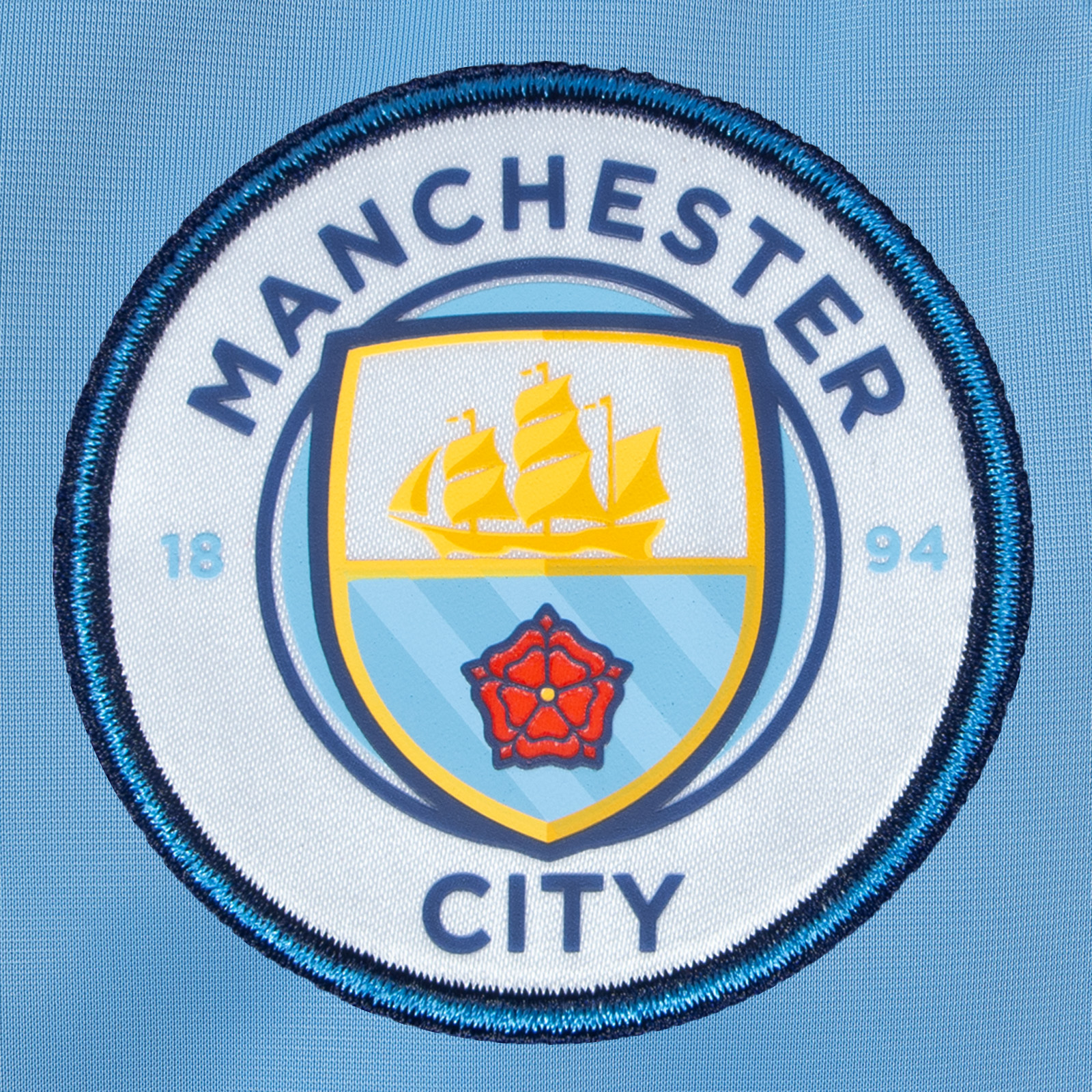 Manchester City FC Official Soccer Gift Boys Retro Track Top Jacket - Picture 13 of 13