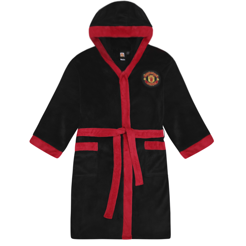 Robe de Chambre th/ème Football Polaire Homme Manchester United FC Officiel