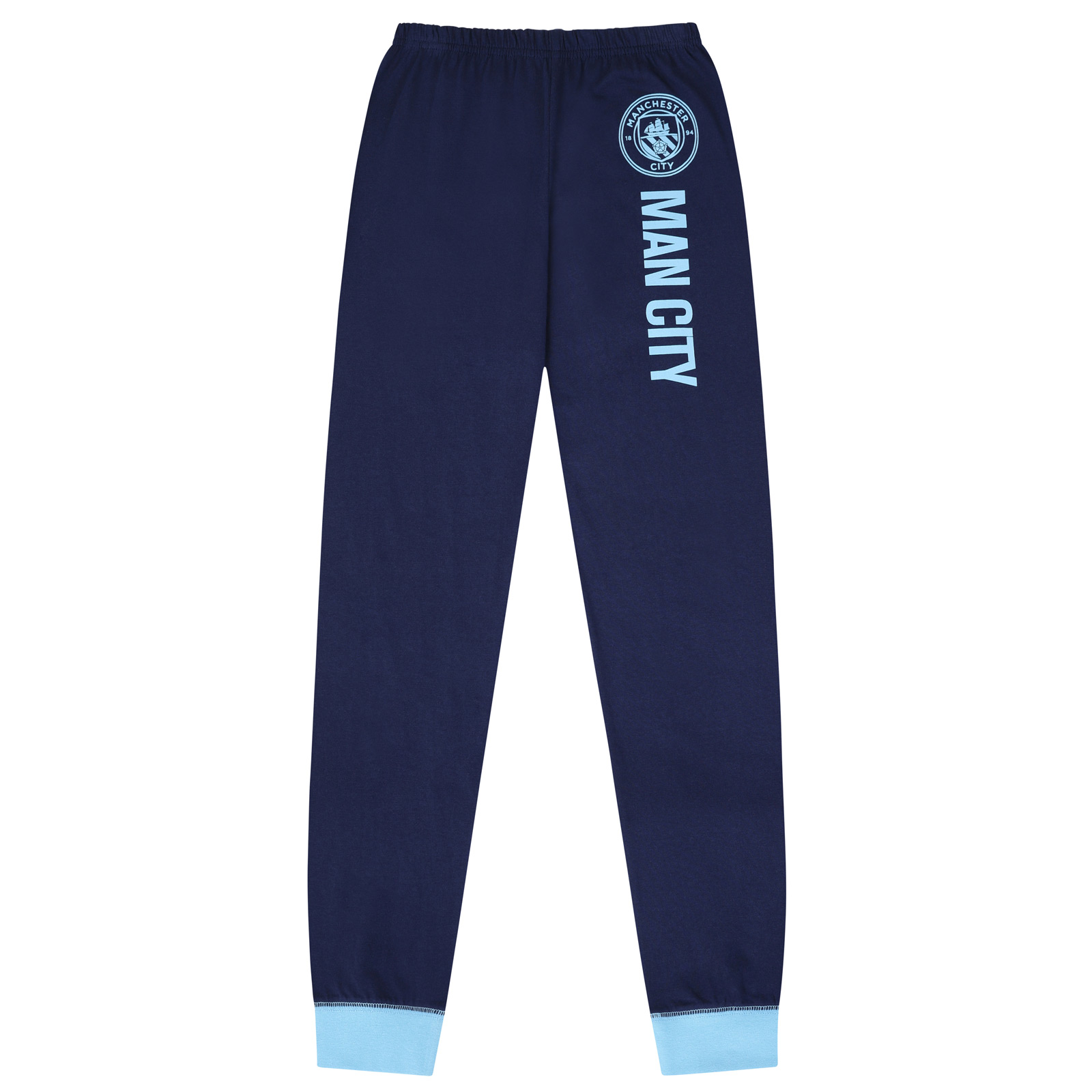 Manchester City FC Official Soccer Gift Boys Sublimation Long Pajamas - Picture 9 of 11