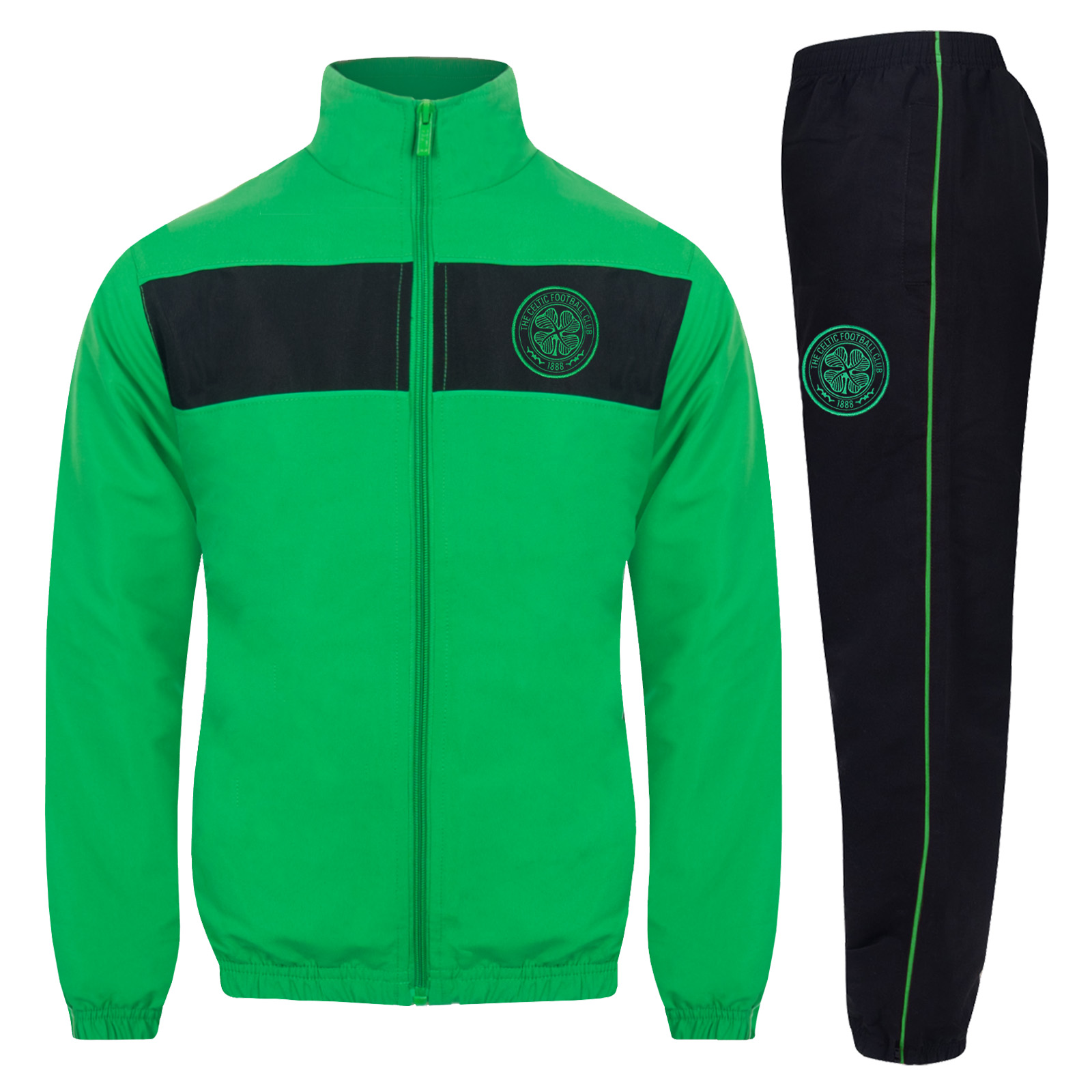 Celtic Football Club Official Soccer Gift Boys Jacket & Pants Tracksuit Set - Picture 14 of 14