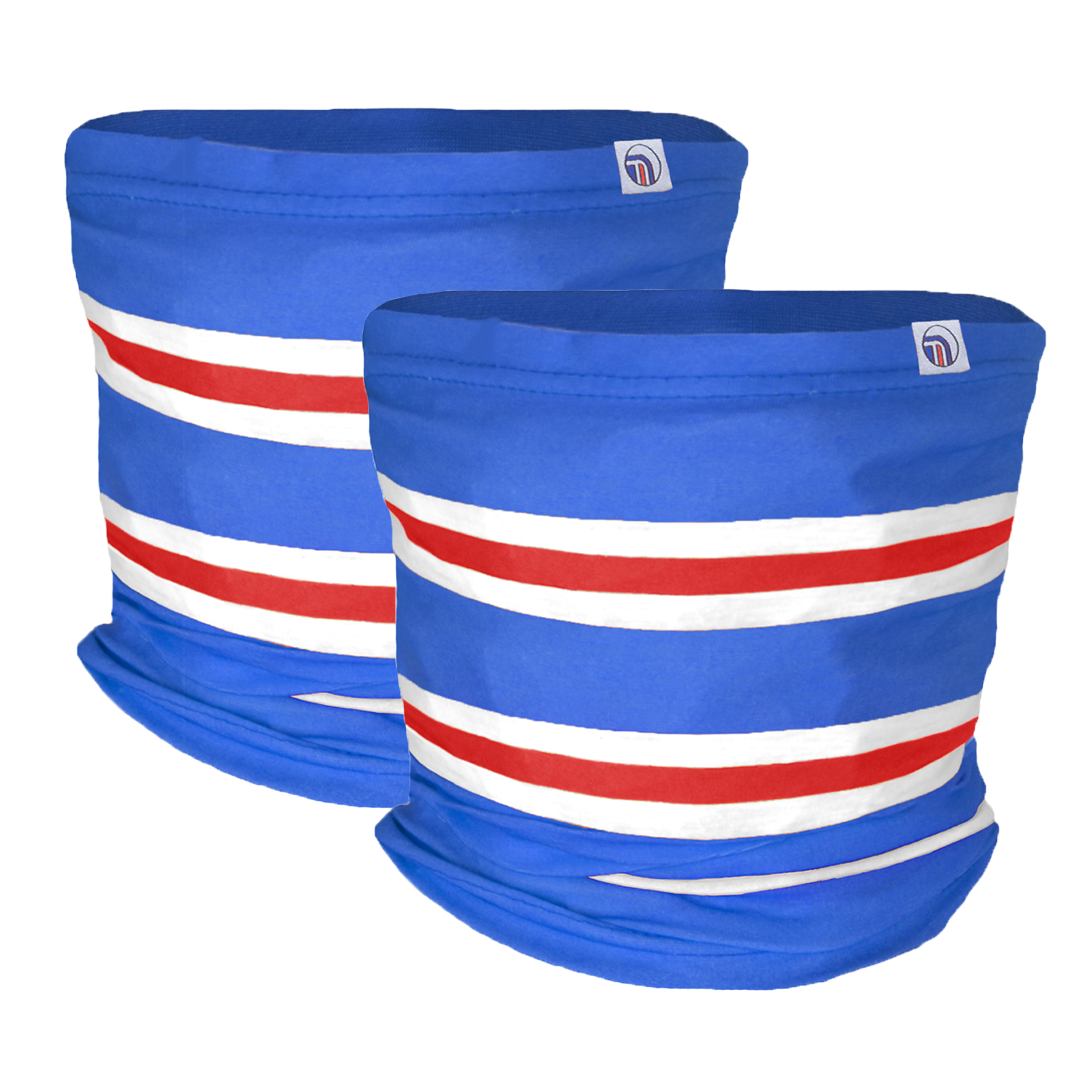 Fan Originals Snood Neck Scarf Blue White Red Rangers Colours - Picture 5 of 5