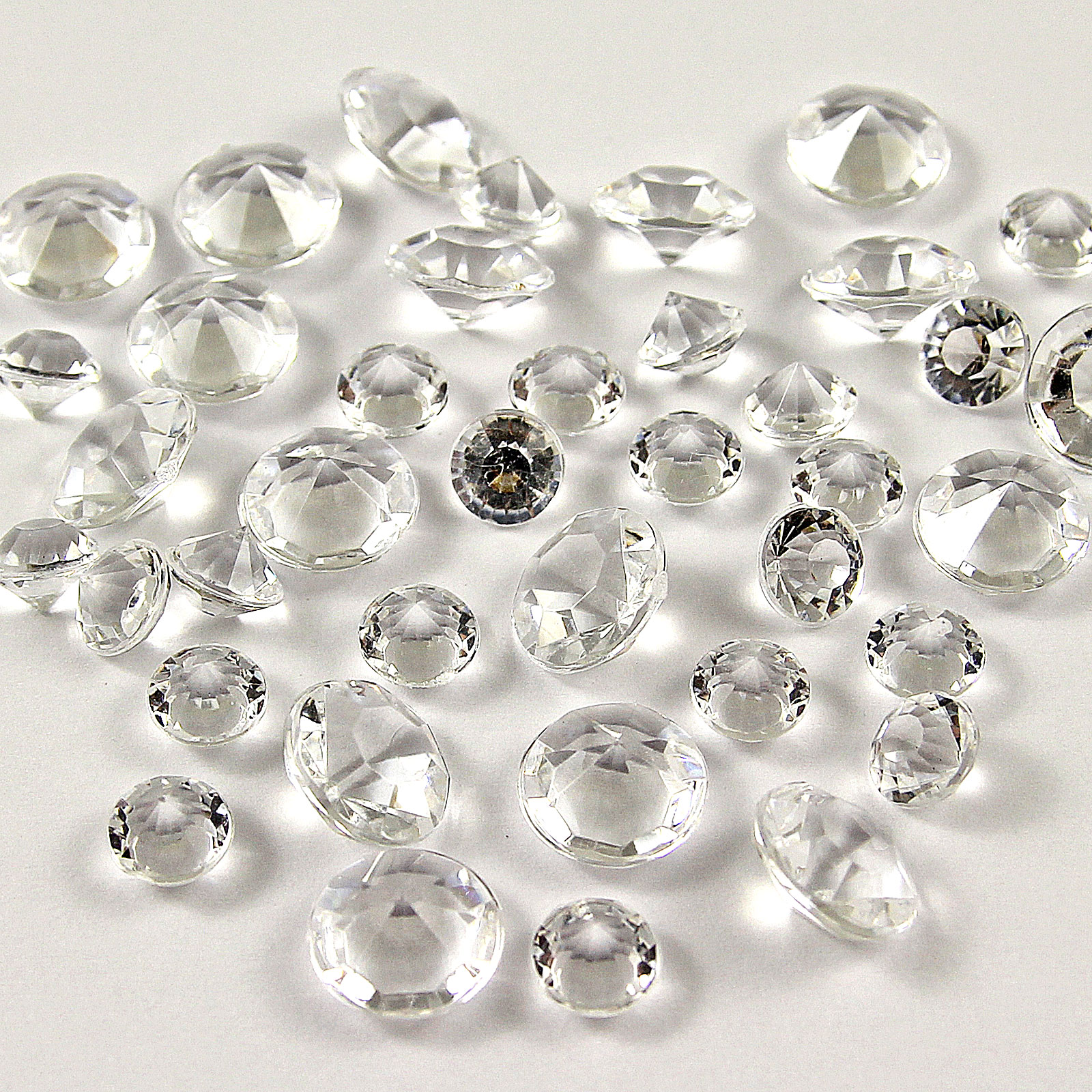 6000 Mixed Wedding Decoration Scatter Table Crystals Diamonds Acrylic Confetti - Picture 7 of 17