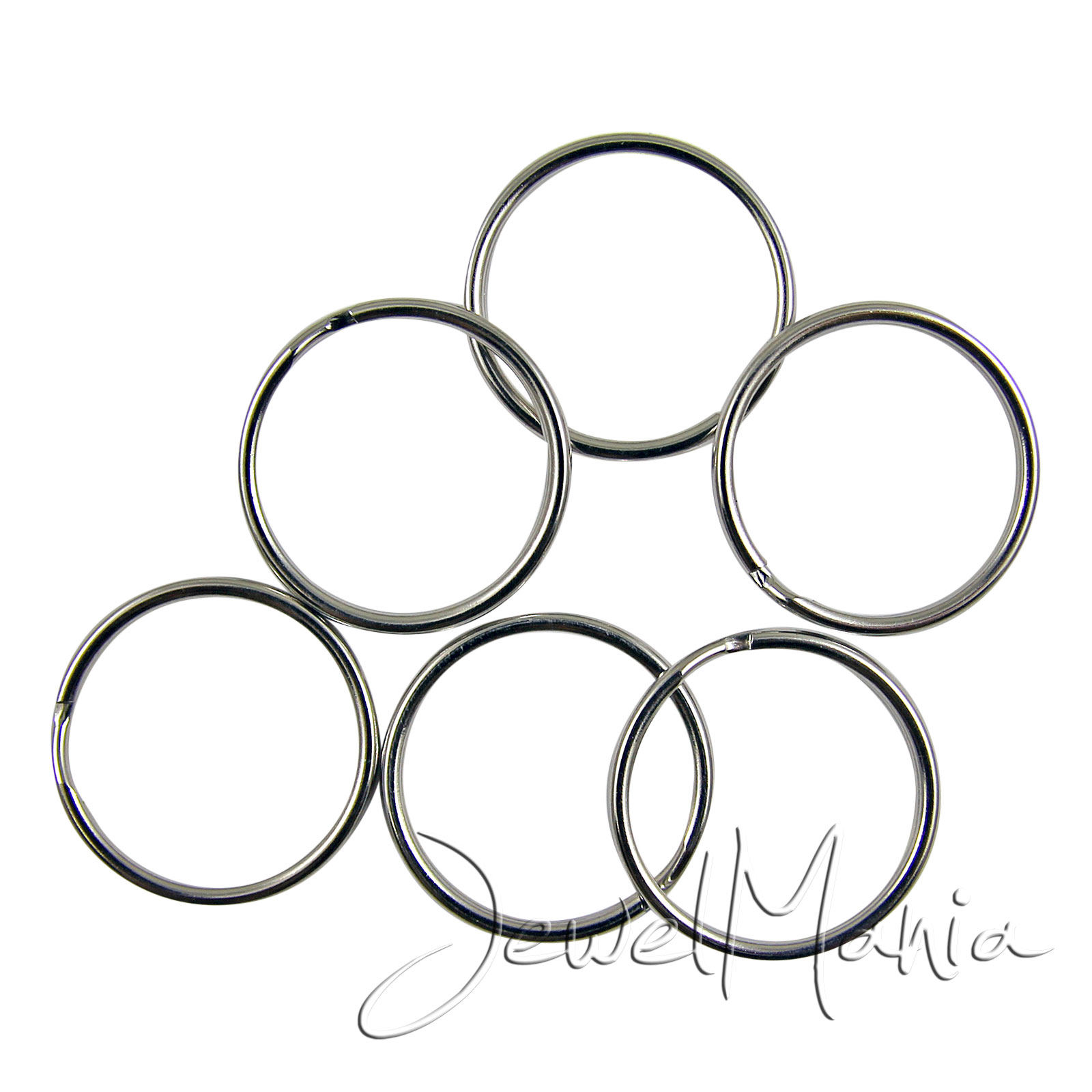 25mm silver split rings keyring metal blank key findings 1 10 20