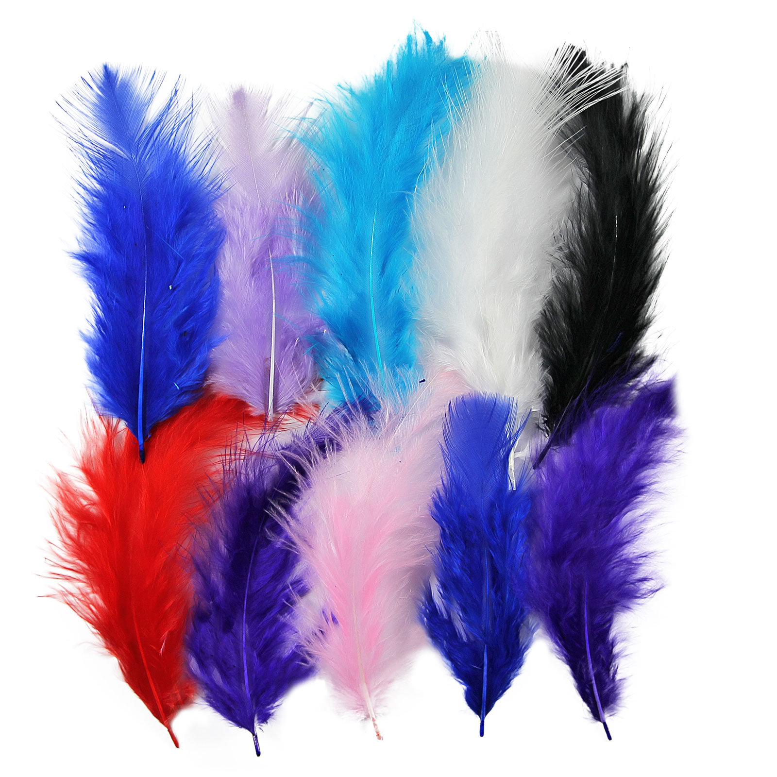 20 x Large Fluffy Marabou Feathers 1015cm Card Making Crafts