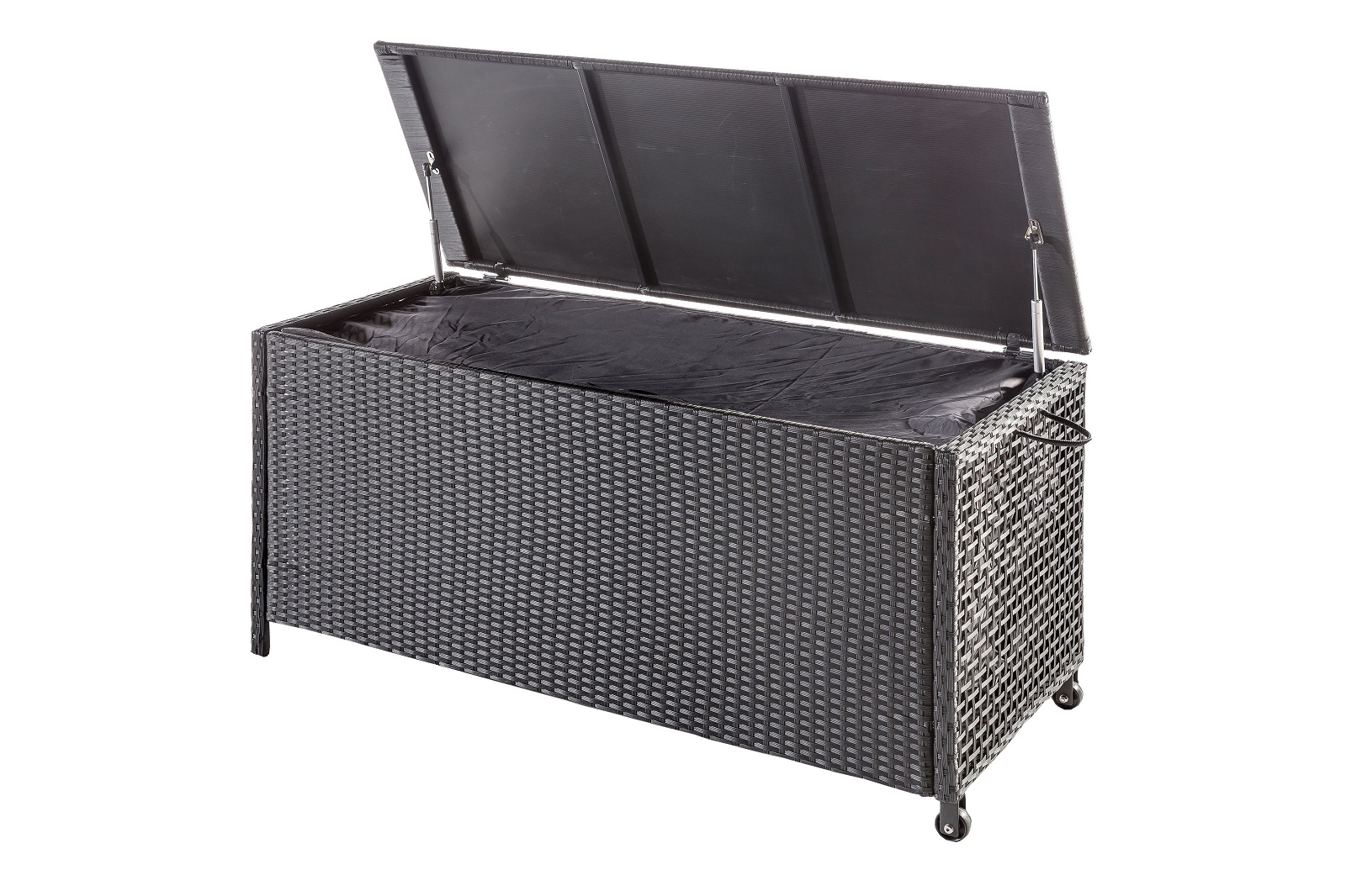 Geflecht Kissenbox, Gartenkissenbox, Gartenbox, Kiste, Truhe