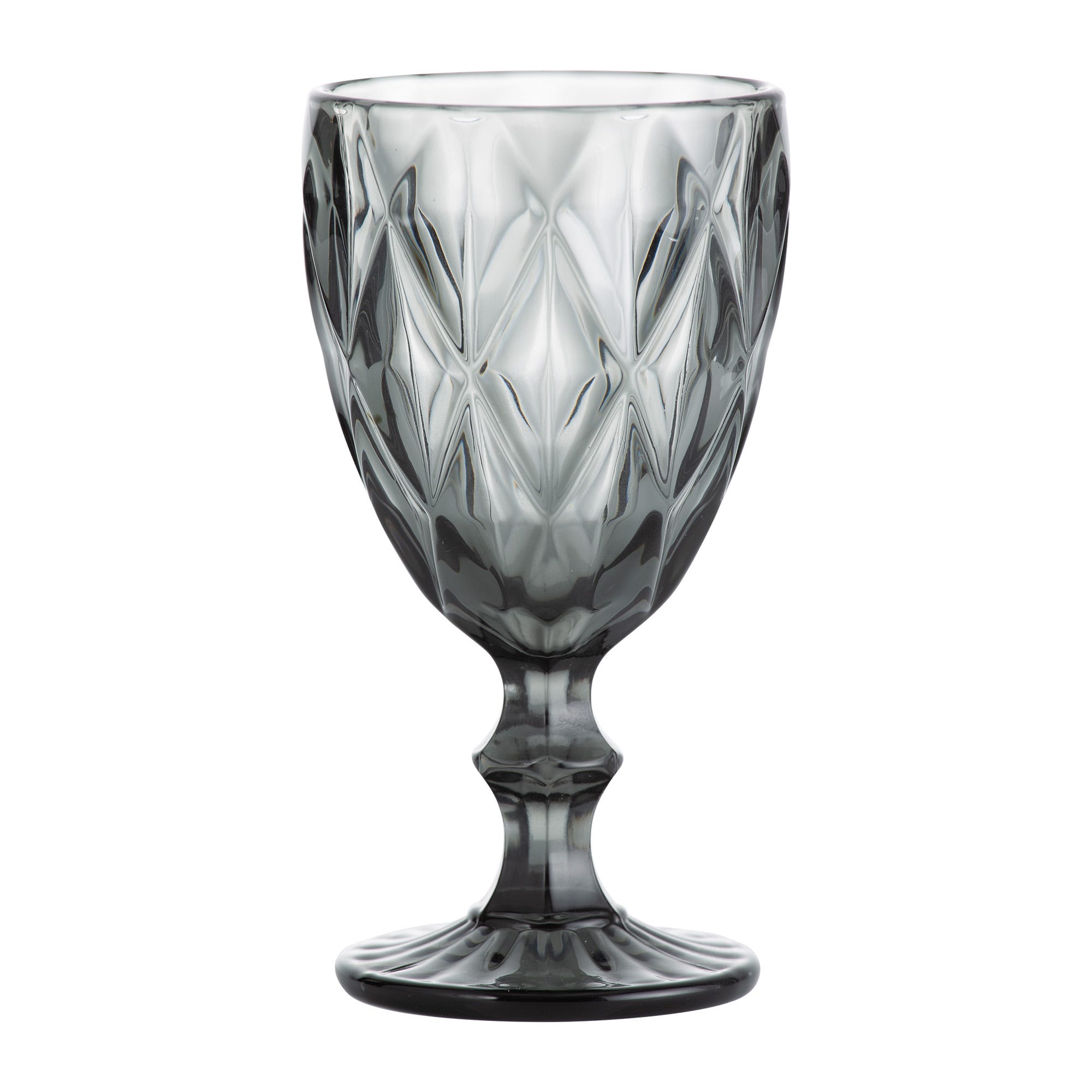 Gemstone Diamond Ridges Wine Glasses Highball Glass Cocktail Mixer Bar Drinkware - Picture 16 of 17