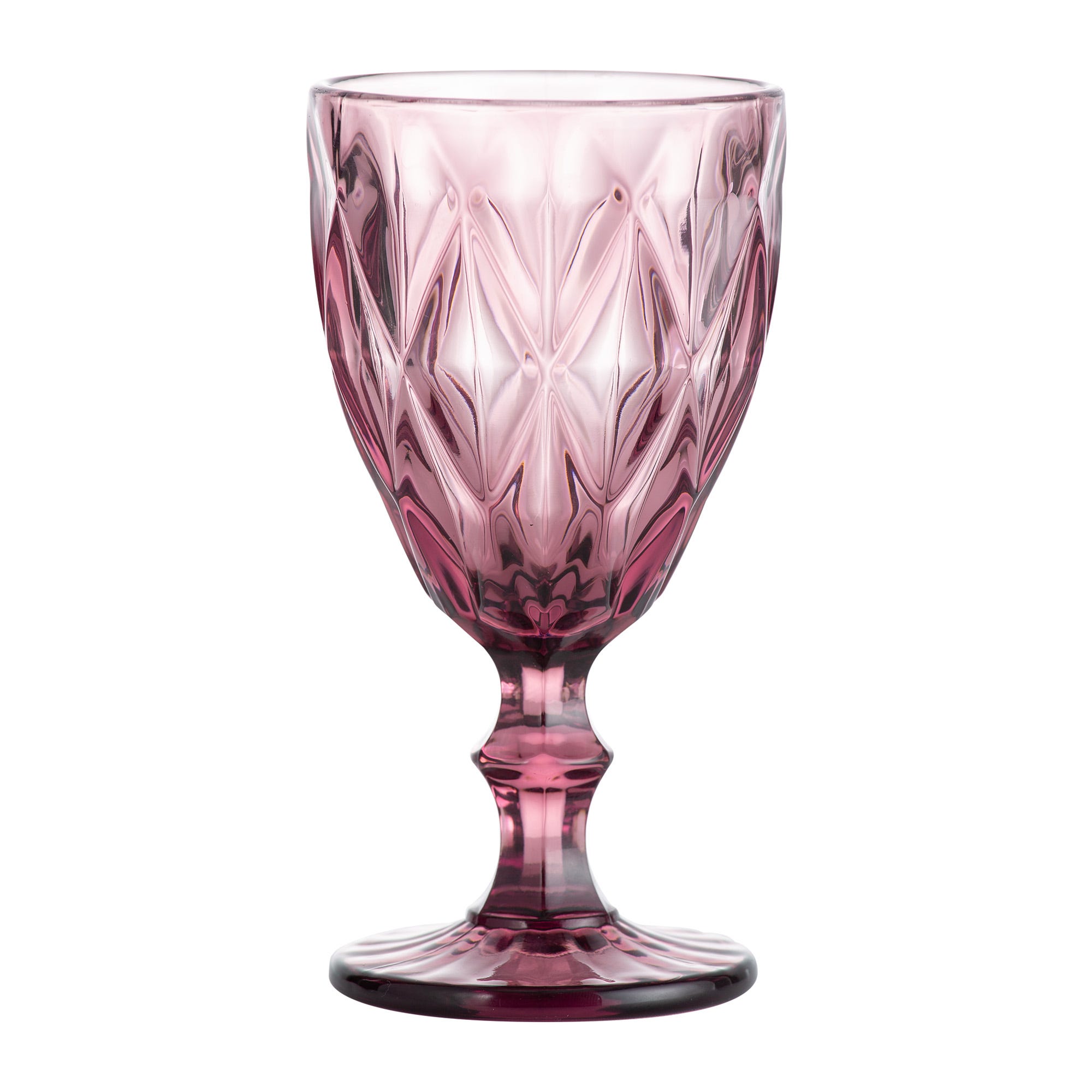 Gemstone Diamond Ridges Wine Glasses Highball Glass Cocktail Mixer Bar Drinkware - Picture 11 of 17