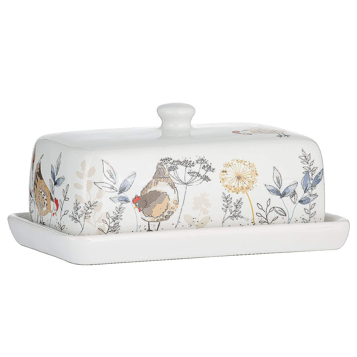 Country Hens Fine Ceramic Tea Sugar Coffee Kitchen Canisters Jars Food