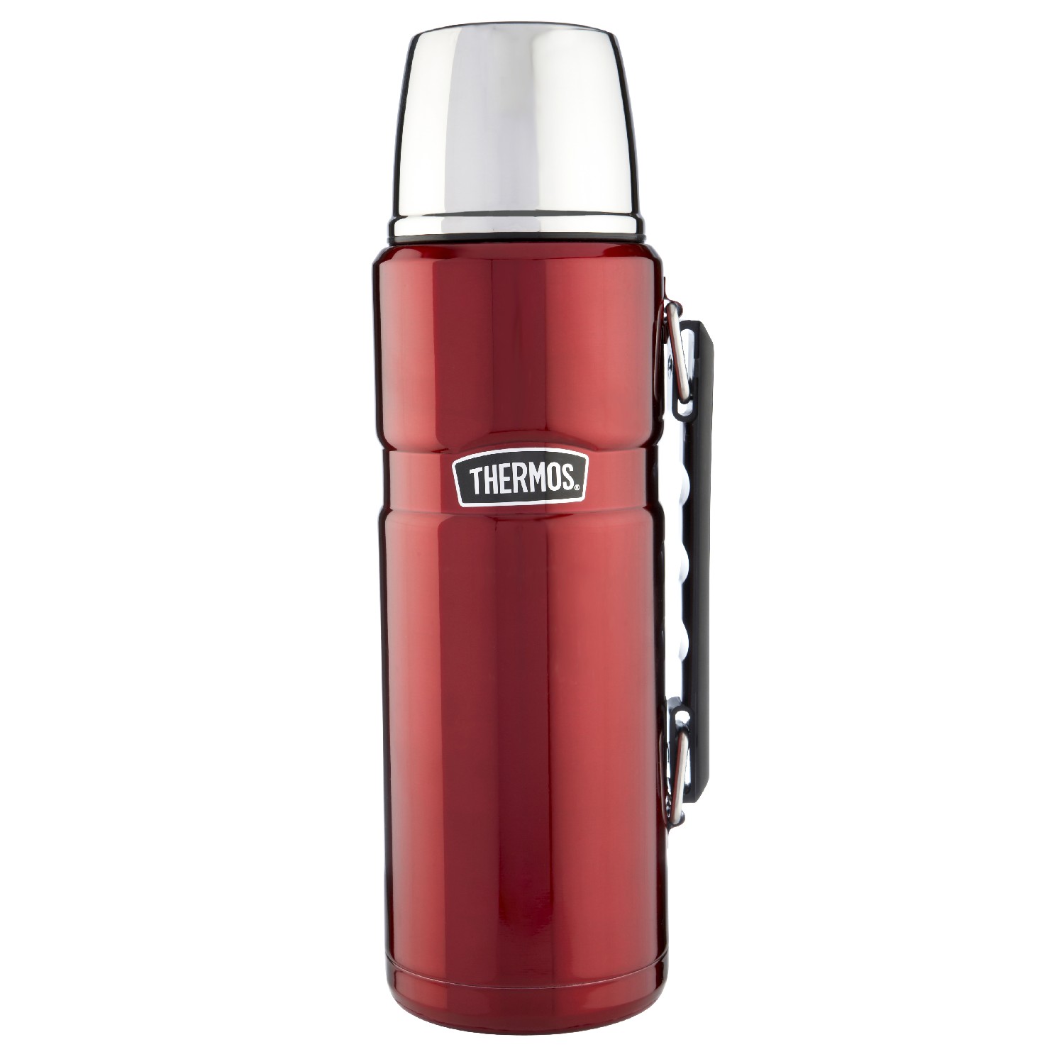 Genuine Thermos 1.2l Stainless Steel King Red Vacuum Flask Travel Mug