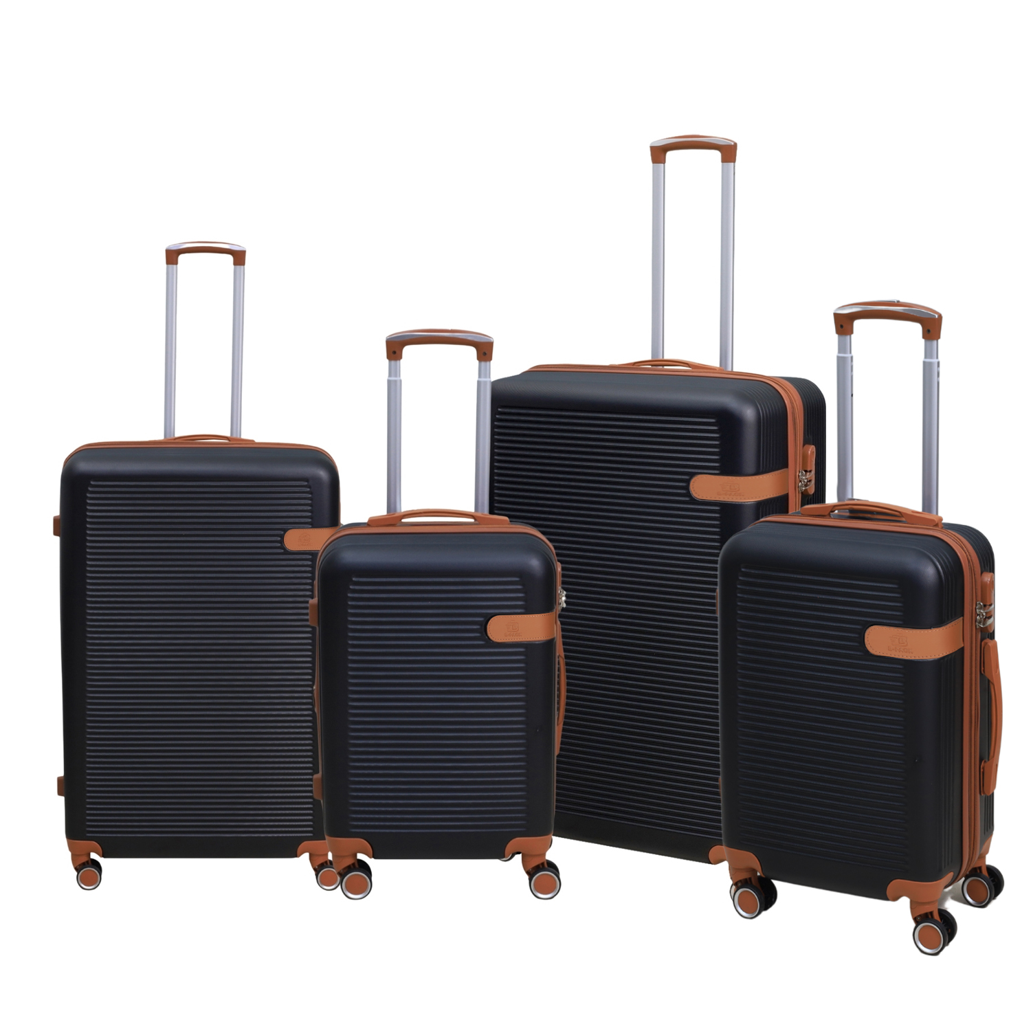 Travel Suitcases Expandable Luggage Trolley Hard Shell Casing ABS 360 8 ...