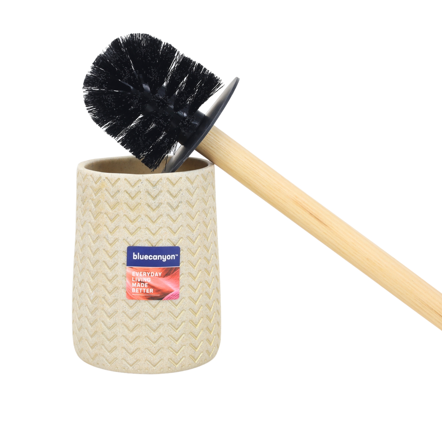 Krona Bathroom Accessory Soap Dispenser Dish Toothbrush Tidy Toilet Brush Beige - Picture 10 of 17