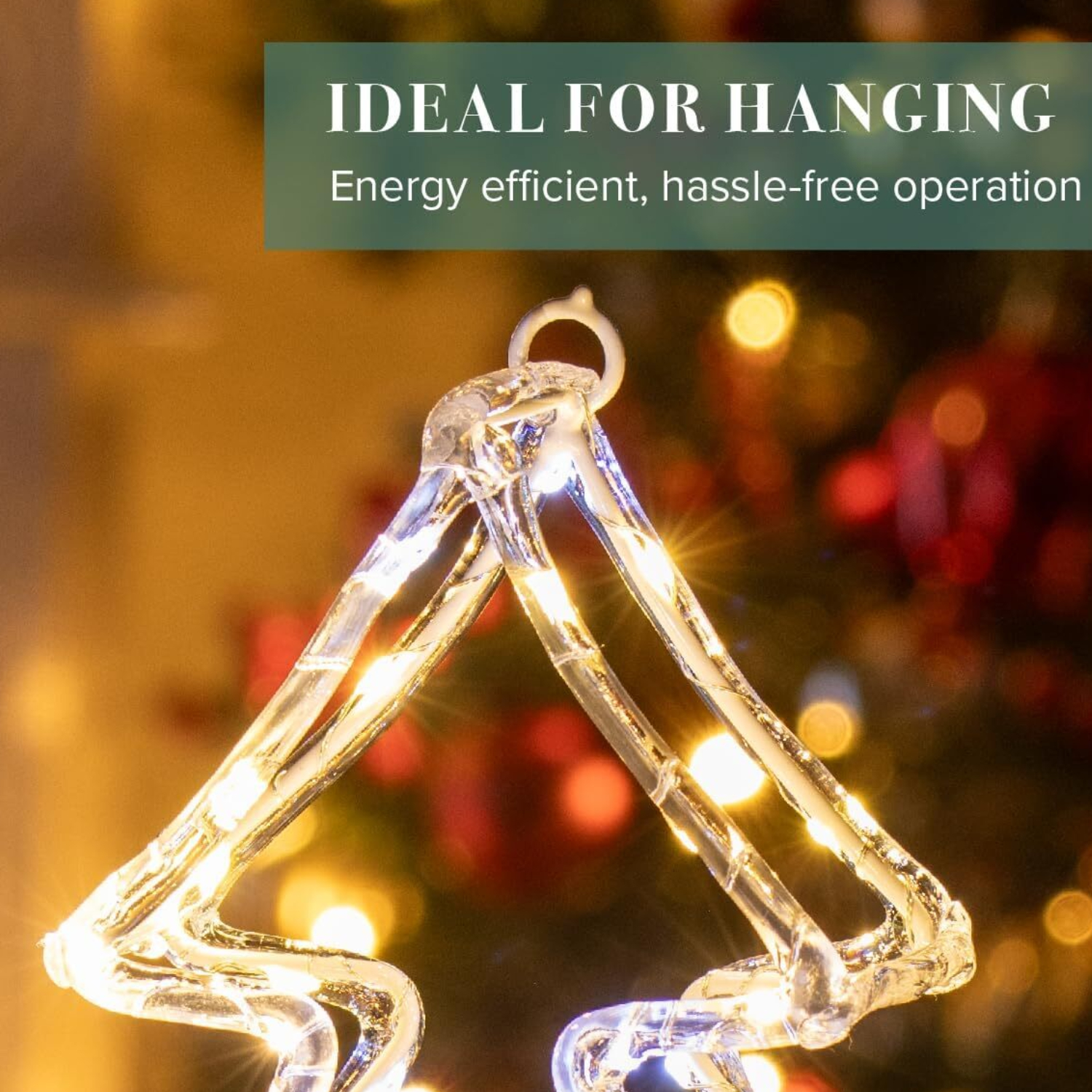 Lumières acryliques LED de Noël boîte cadeau arbre étoilé blanc chaud décoration intérieur extérieur - Photo 4/24