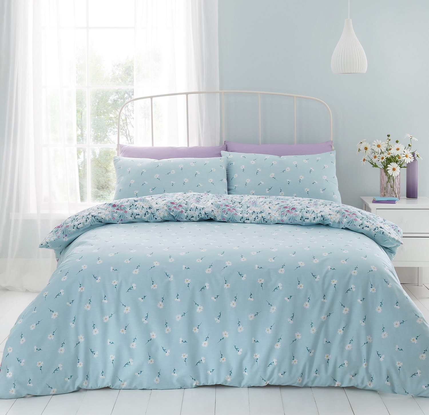 Catherine Lansfield Duvet Cover Luxury Printed Poly Cotton Quilt Bedding Bed Set - Picture 16 of 79