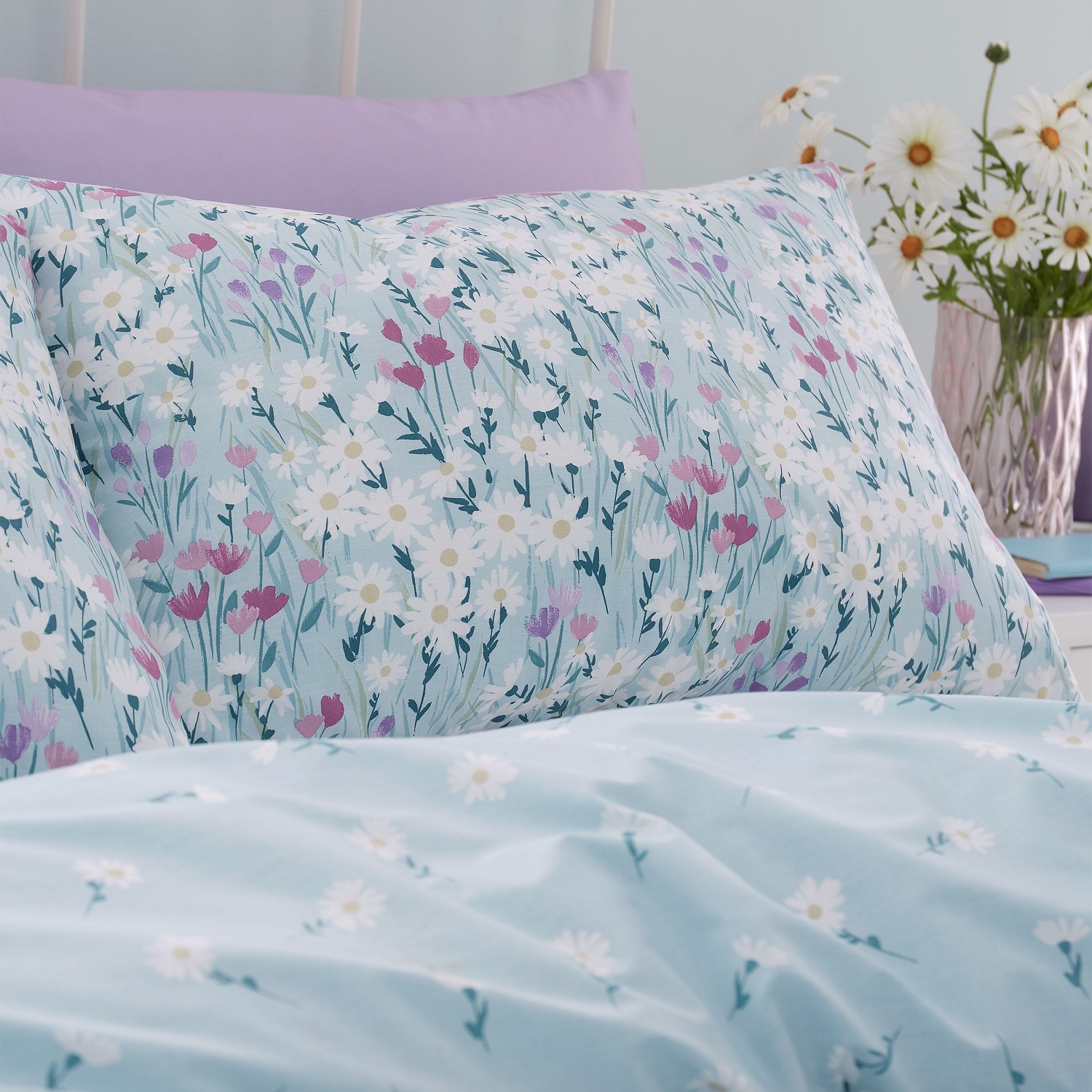 Catherine Lansfield Duvet Cover Luxury Printed Poly Cotton Quilt Bedding Bed Set - Picture 17 of 79