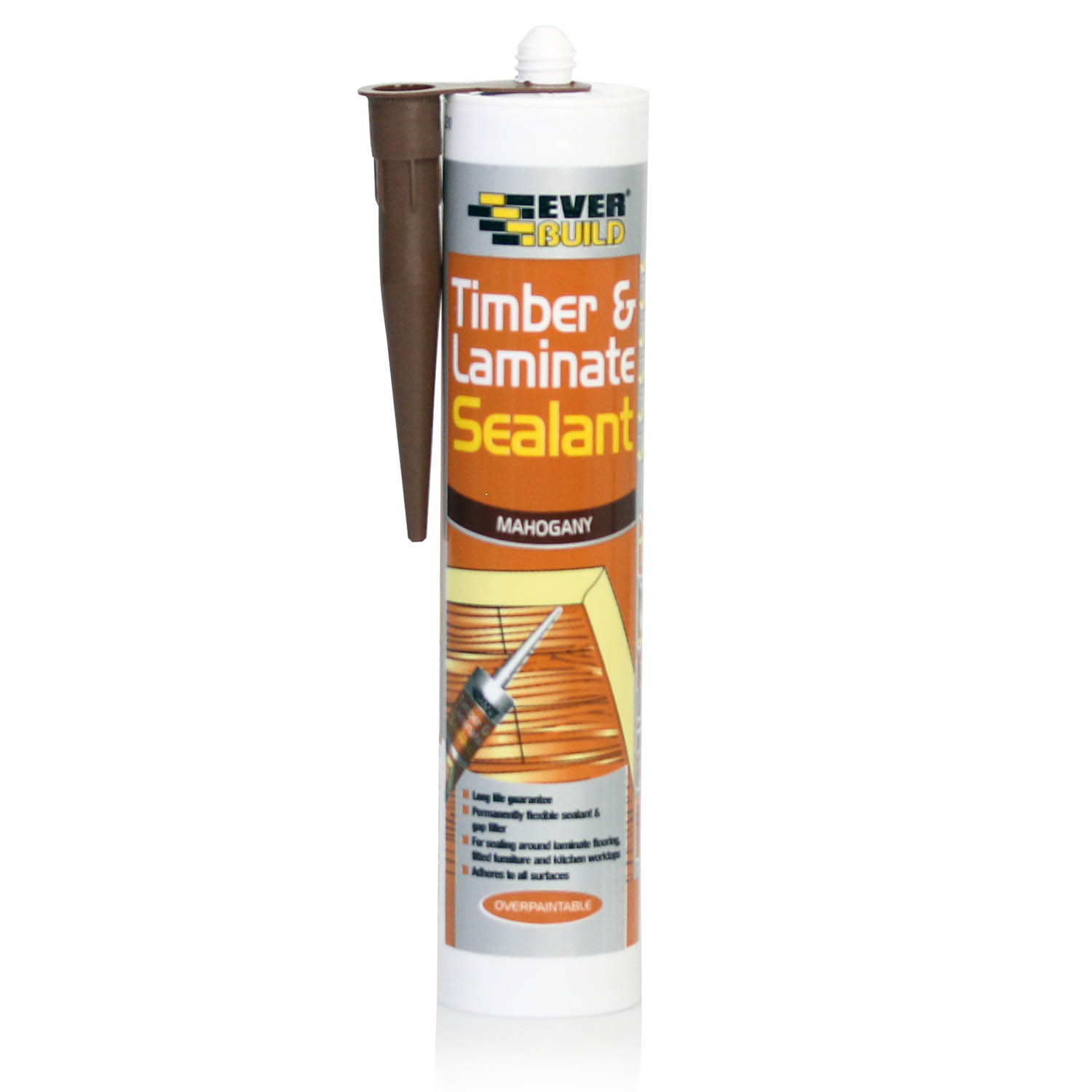 Everbuild Timber & Laminate 290ml Mahogany Home Kitchen DIY Fix Sealing