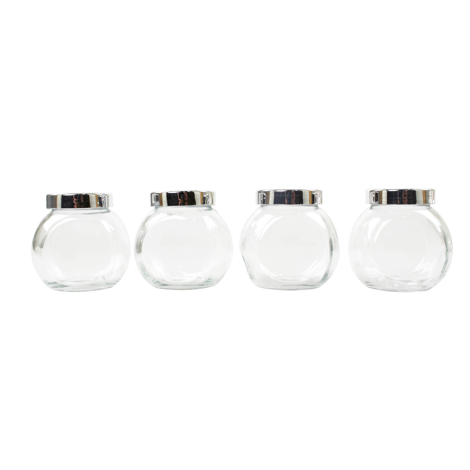 4pc 200ml Small Glass Jars Screw Lid Herbs Spices Condiments Sweets