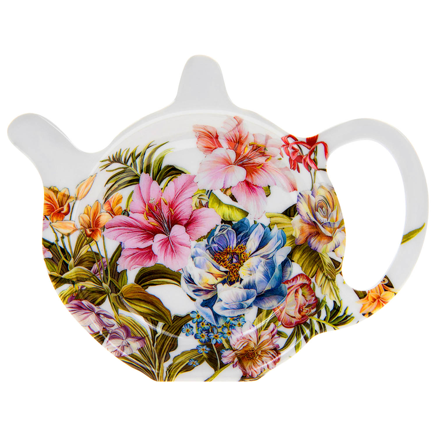 Vintage Lily Rose Floral Design Melamine Spoon Rest and Tea Bag Tidy Set Vintage Lily Rose Floral Design Melamine Spoon Rest and Tea Bag Tidy Set
