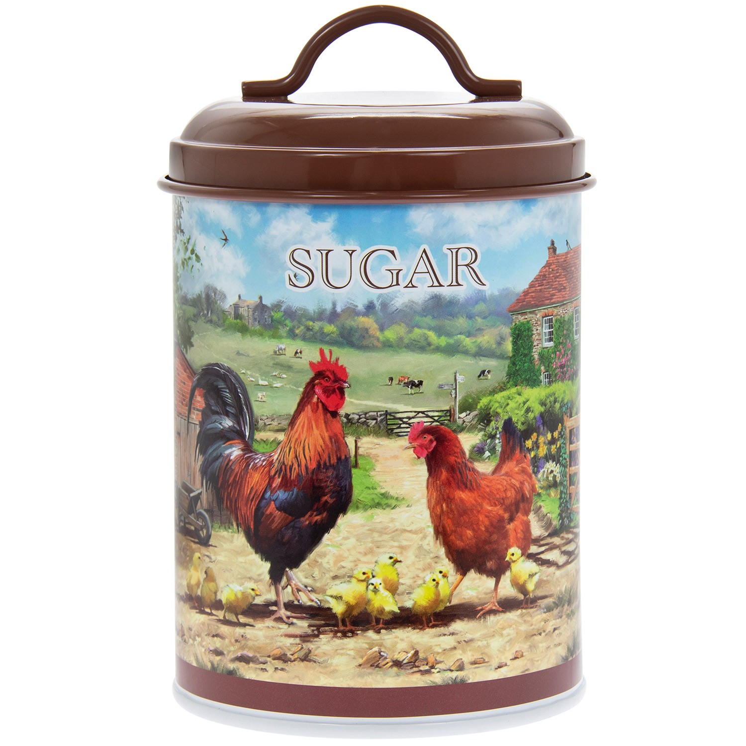 Cockerel Hen Canister Tray Dish Teabag Bag Placemat Coaster Cups Mugs Bread Bin - Picture 22 of 24