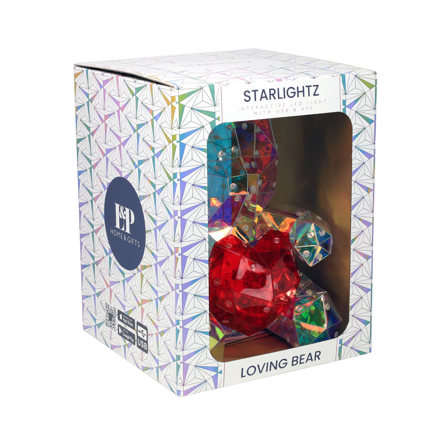 Starlightz Interactive LED Light Holographic Night Light RGB Lamp With USB & App - Picture 7 of 31