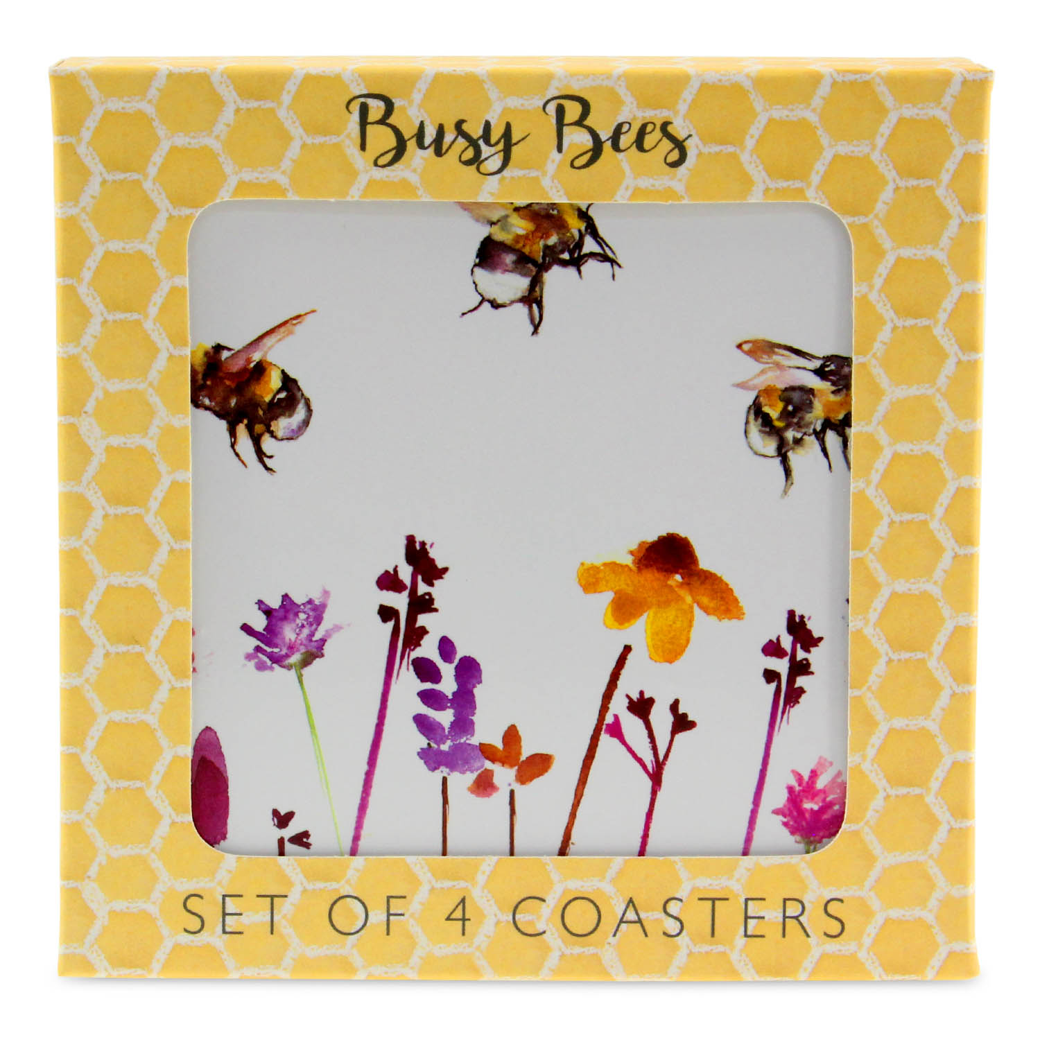 4PC Cork Back Square Coaster Set Tea Coffee Cup Mug Drinks Coaster Table Mats - Picture 9 of 64