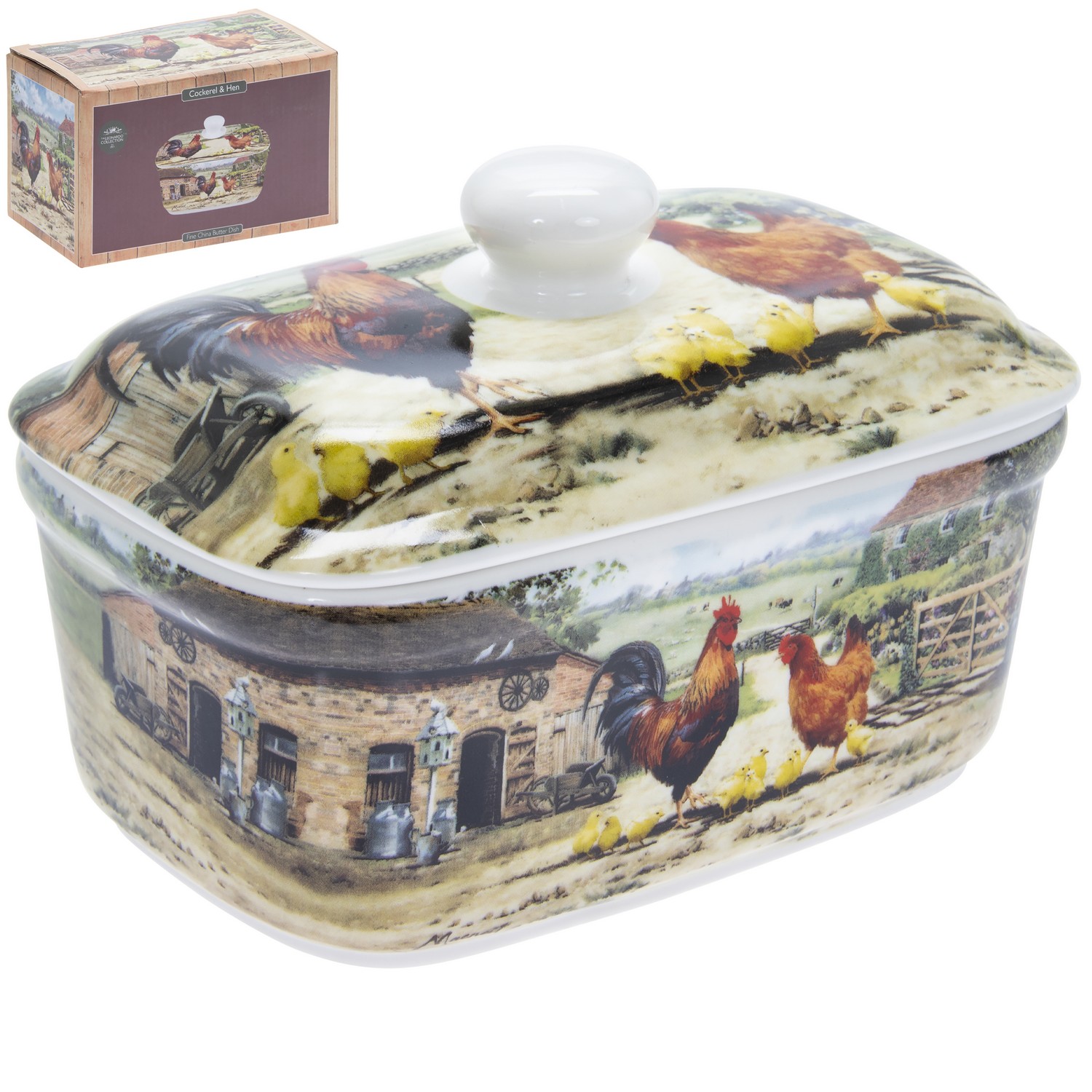 Cockerel Hen Canister Tray Dish Teabag Bag Placemat Coaster Cups Mugs Bread Bin - Picture 7 of 24