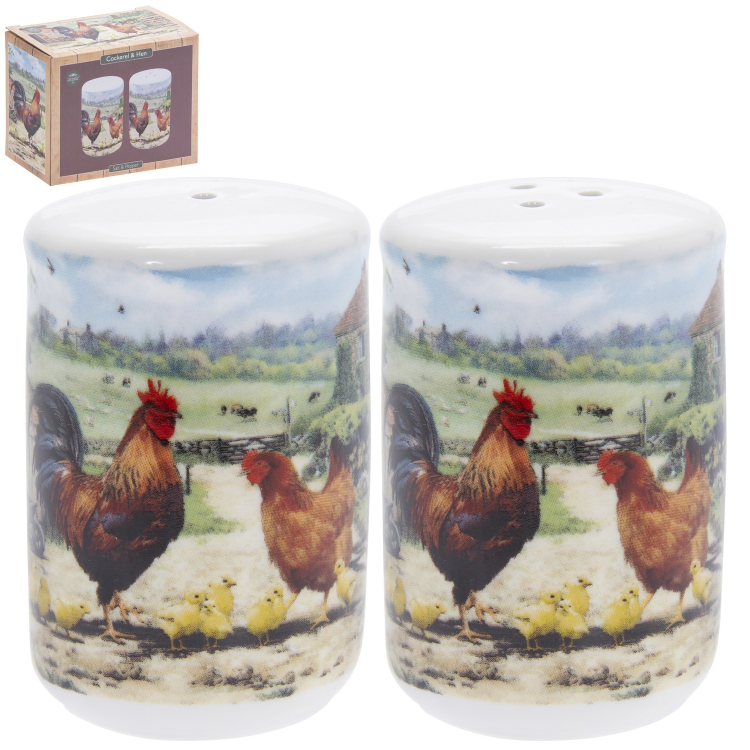 Cockerel Hen Canister Tray Dish Teabag Bag Placemat Coaster Cups Mugs Bread Bin - Picture 19 of 24