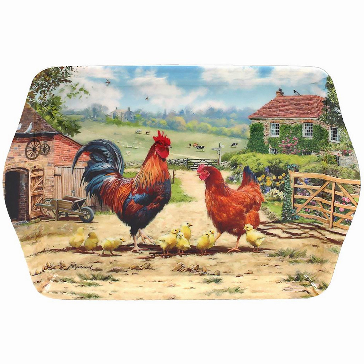 Cockerel Hen Canister Tray Dish Teabag Bag Placemat Coaster Cups Mugs Bread Bin - Picture 20 of 24