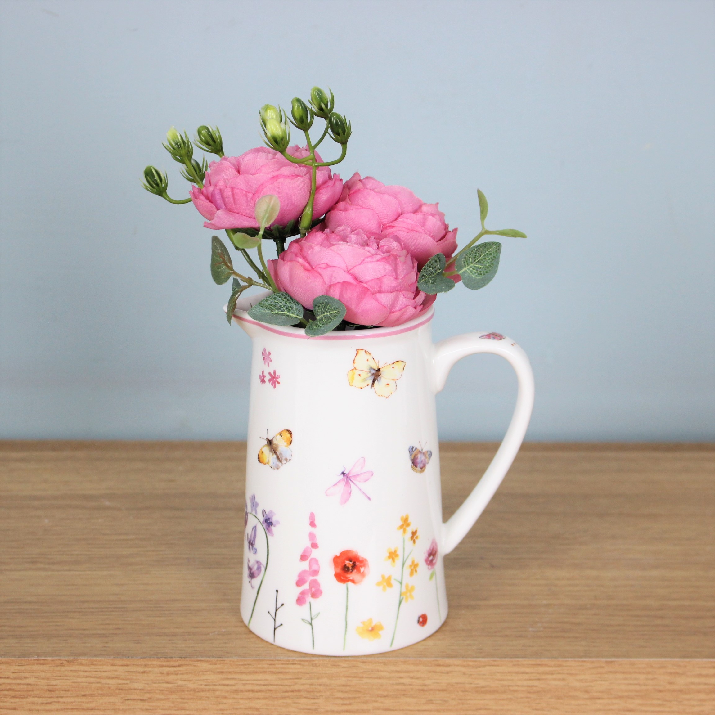 500ml Water Juice Jug Pitcher Drinks Carafe Fine China Decorative Flower Vase - 第 14/64 張圖片