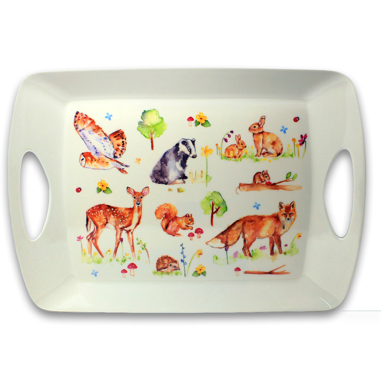 Woodland Wildlife Food Serving Tray Kitchen Nature Dinner Breakfast Table Mats - Picture 6 of 12