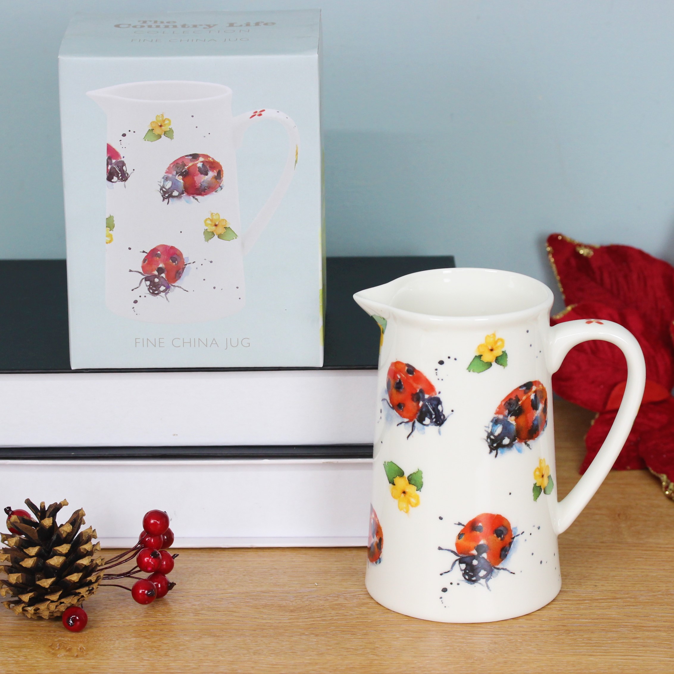 500ml Water Juice Jug Pitcher Drinks Carafe Fine China Decorative Flower Vase - 第 26/64 張圖片