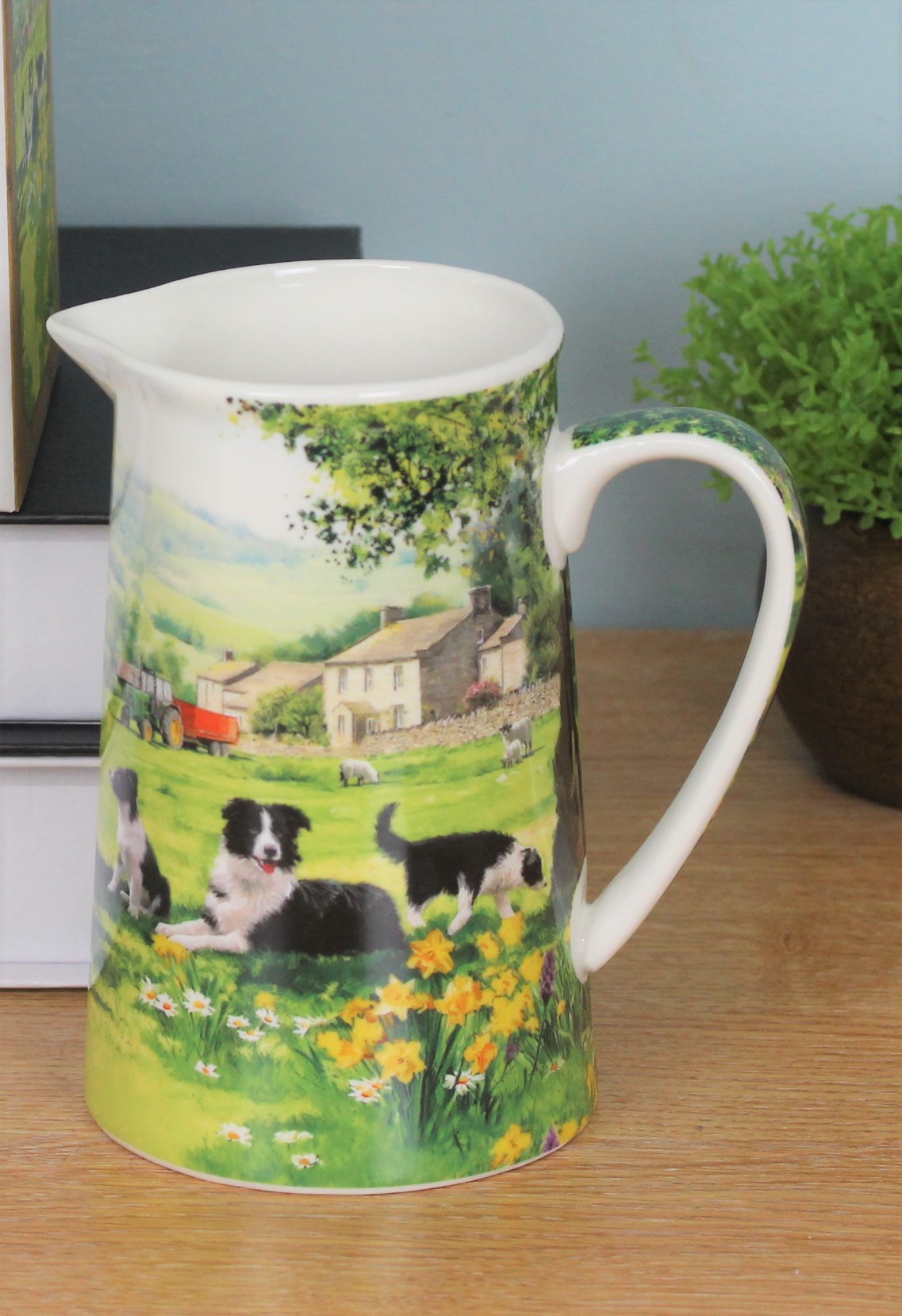 500ml Water Juice Jug Pitcher Drinks Carafe Fine China Decorative Flower Vase - 第 16/64 張圖片