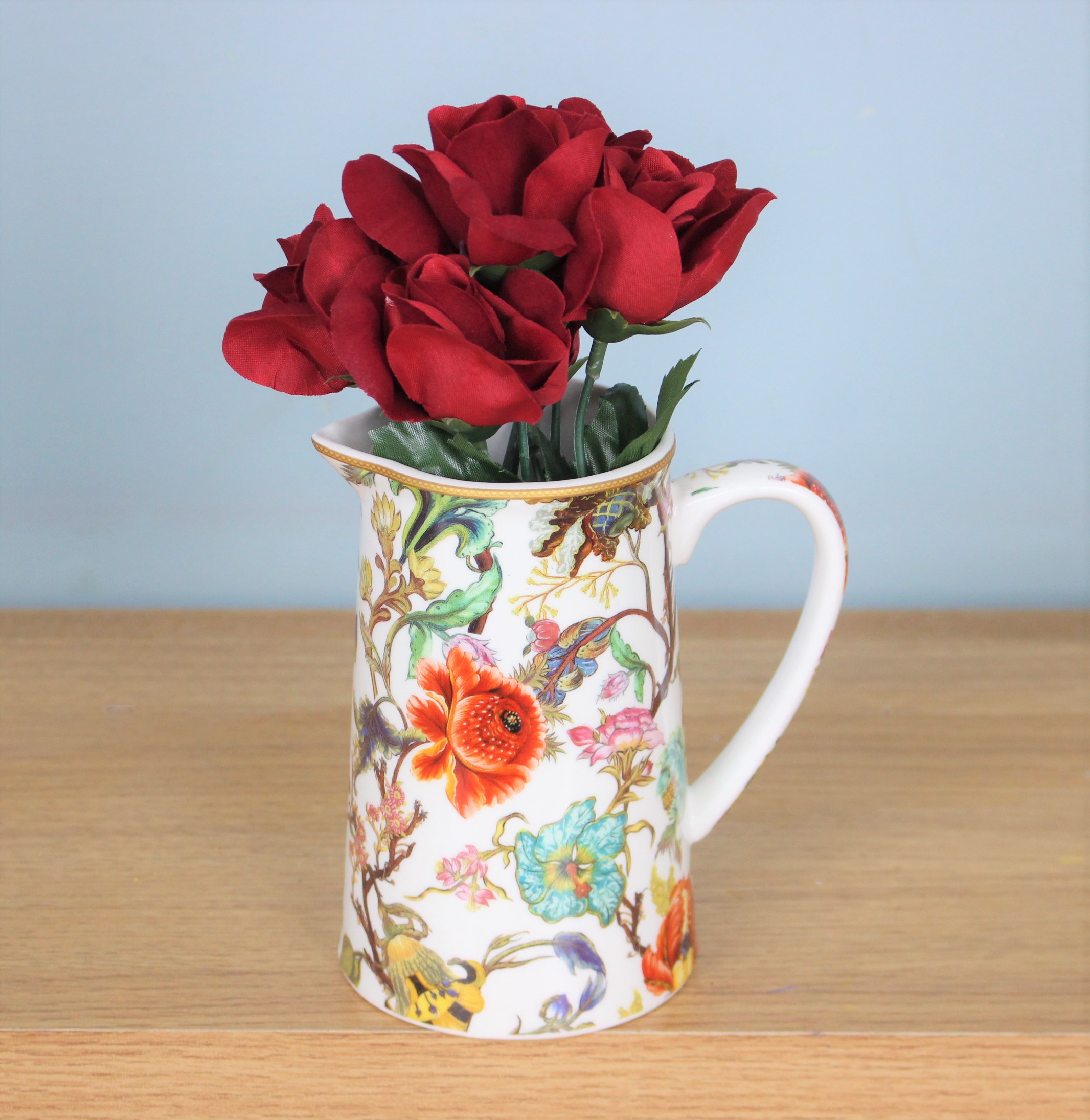 500ml Water Juice Jug Pitcher Drinks Carafe Fine China Decorative Flower Vase - 第 6/64 張圖片