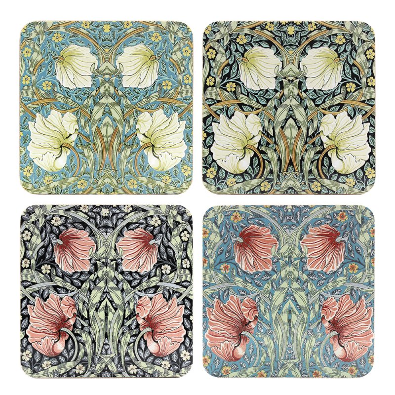 4PC Cork Back Square Coaster Set Tea Coffee Cup Mug Drinks Coaster Table Mats - Picture 59 of 64