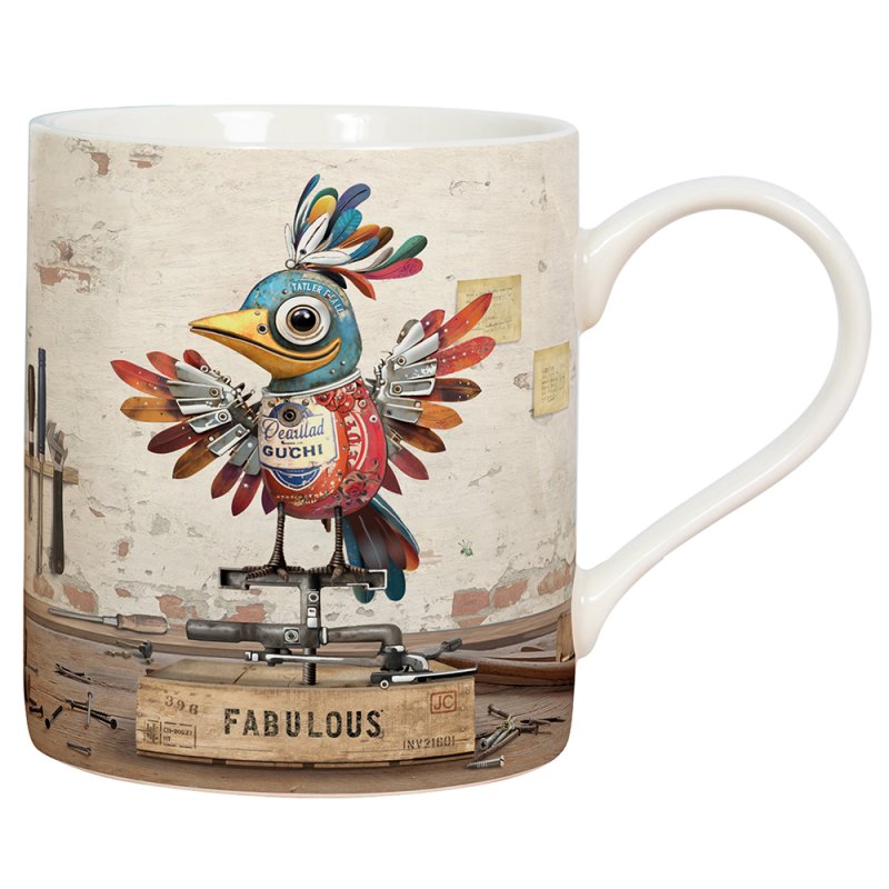 Ceramic Mugs Bug Art Scrap Animal Collection Design Coffee Cup Steampunk Style - Picture 3 of 9