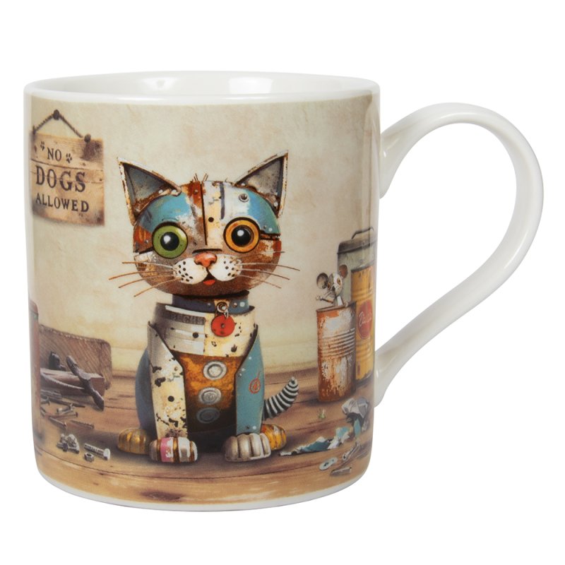 Ceramic Mugs Bug Art Scrap Animal Collection Design Coffee Cup Steampunk Style - Picture 7 of 9
