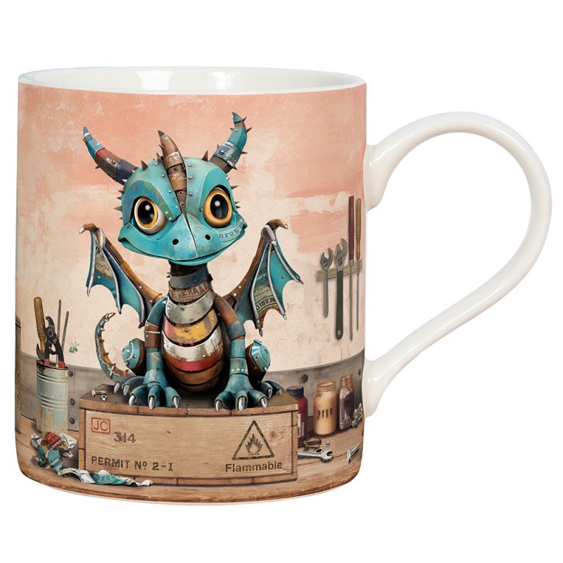 Ceramic Mugs Bug Art Scrap Animal Collection Design Coffee Cup Steampunk Style - Picture 4 of 9