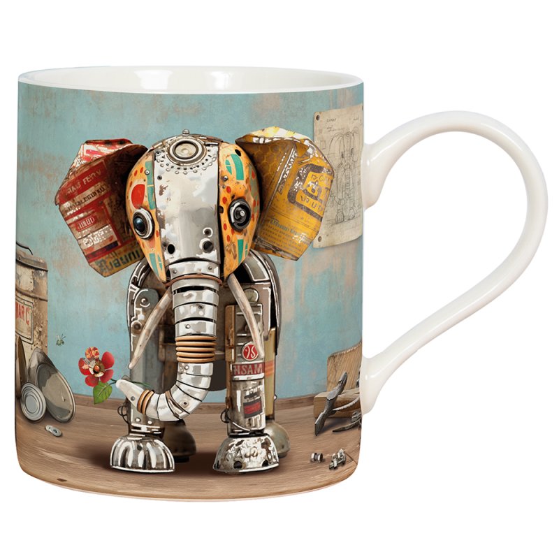 Ceramic Mugs Bug Art Scrap Animal Collection Design Coffee Cup Steampunk Style - Picture 5 of 9