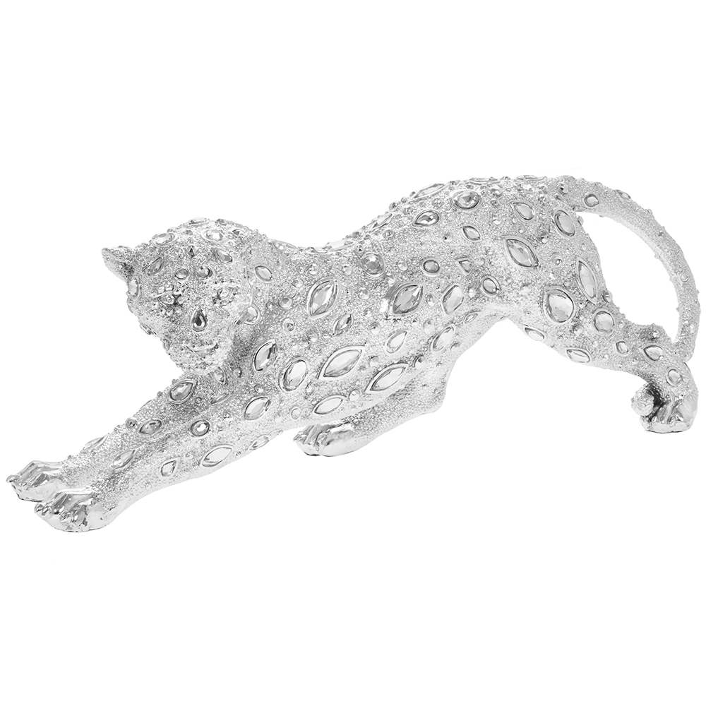 Silver Art Diamante Glittering Pug Ornament Figurine