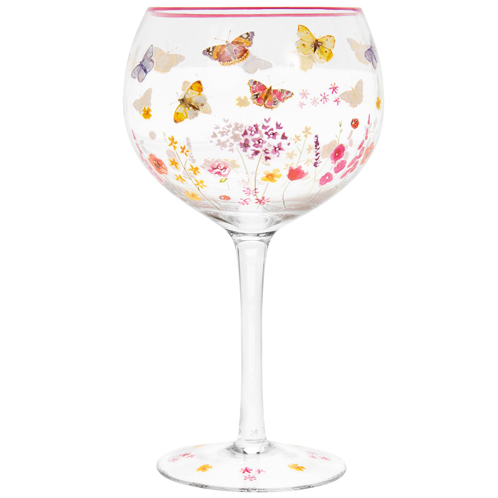 Lynsey Johnstone Hand Painted Copa Gin & Tonic Glasses Cocktail Balloon Glass - Picture 16 of 46