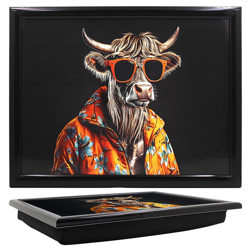 Lap Tray Cushion Bean Bag Padded Serving Snacks Laptop Tray Portable Study Desk - Picture 5 of 13