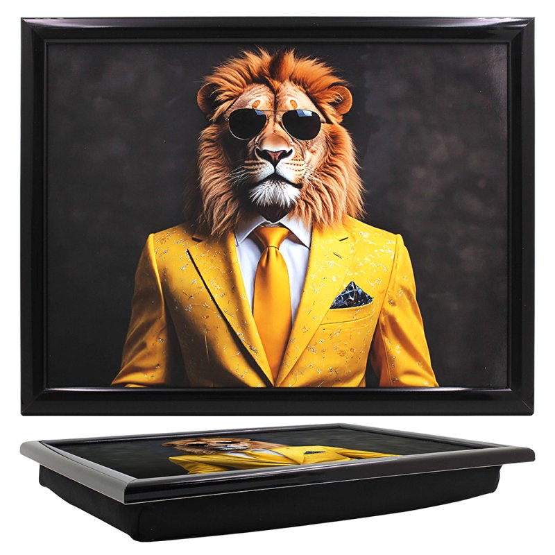 Lap Tray Cushion Bean Bag Padded Serving Snacks Laptop Tray Portable Study Desk - Picture 8 of 13
