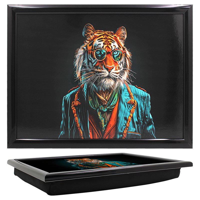 Lap Tray Cushion Bean Bag Padded Serving Snacks Laptop Tray Portable Study Desk - Picture 3 of 13