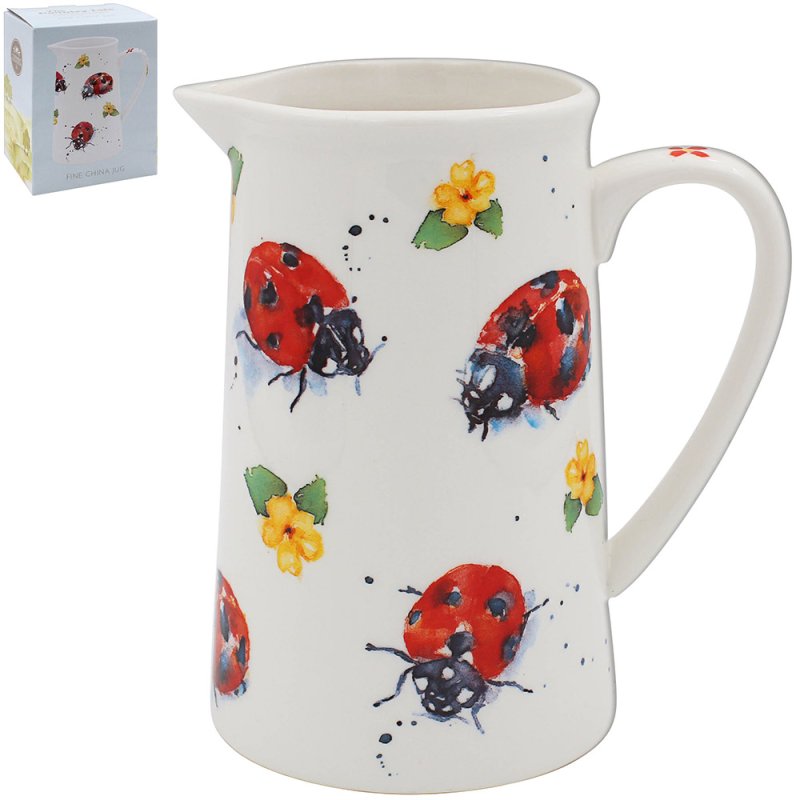 500ml Water Juice Jug Pitcher Drinks Carafe Fine China Decorative Flower Vase - 第 28/64 張圖片