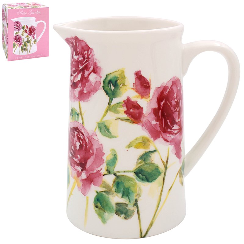 500ml Water Juice Jug Pitcher Drinks Carafe Fine China Decorative Flower Vase - 第 52/64 張圖片