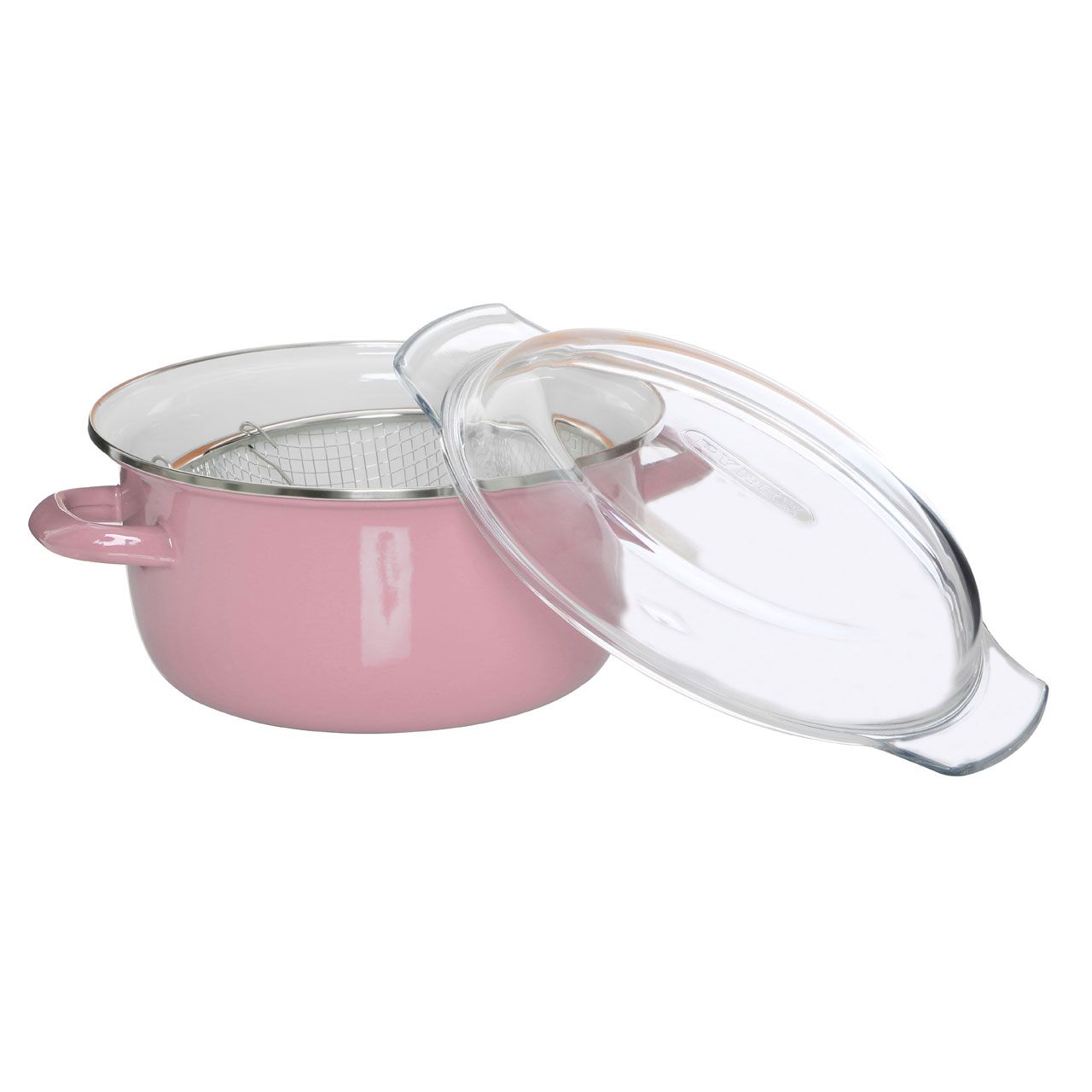 New 5L Stainless Steel Deep Fat Fryer Pan Frying Basket Cooking Pot Pyrex Lid - Picture 29 of 35