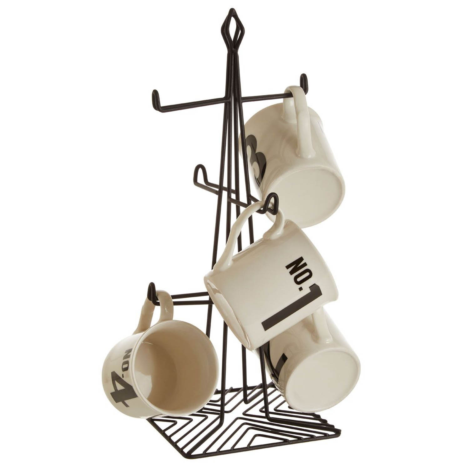 Vertex 6 Tassen Becher Baumständer Eisendraht Kaffeetassen Halter Küchenregal Organizer - Bild 4 von 23