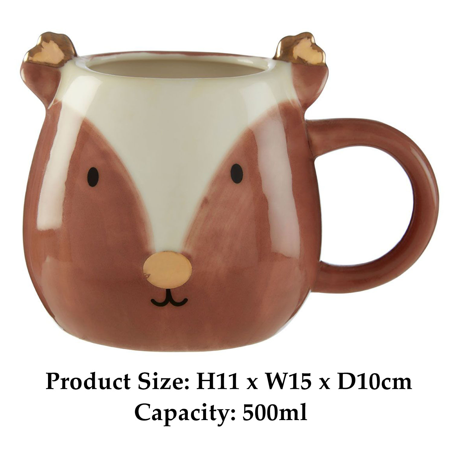 Animal Bear Cat Shaped Tea Coffee Mugs Chic Dolomite Hot Drinks Mug Cup for Kids - Picture 35 of 35