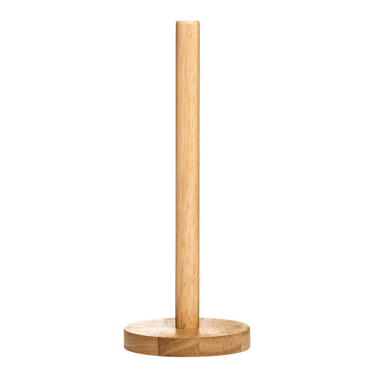 Rubberwood Kitchen Roll Holder Countertop Paper Towel Rack Dispenser Organiser