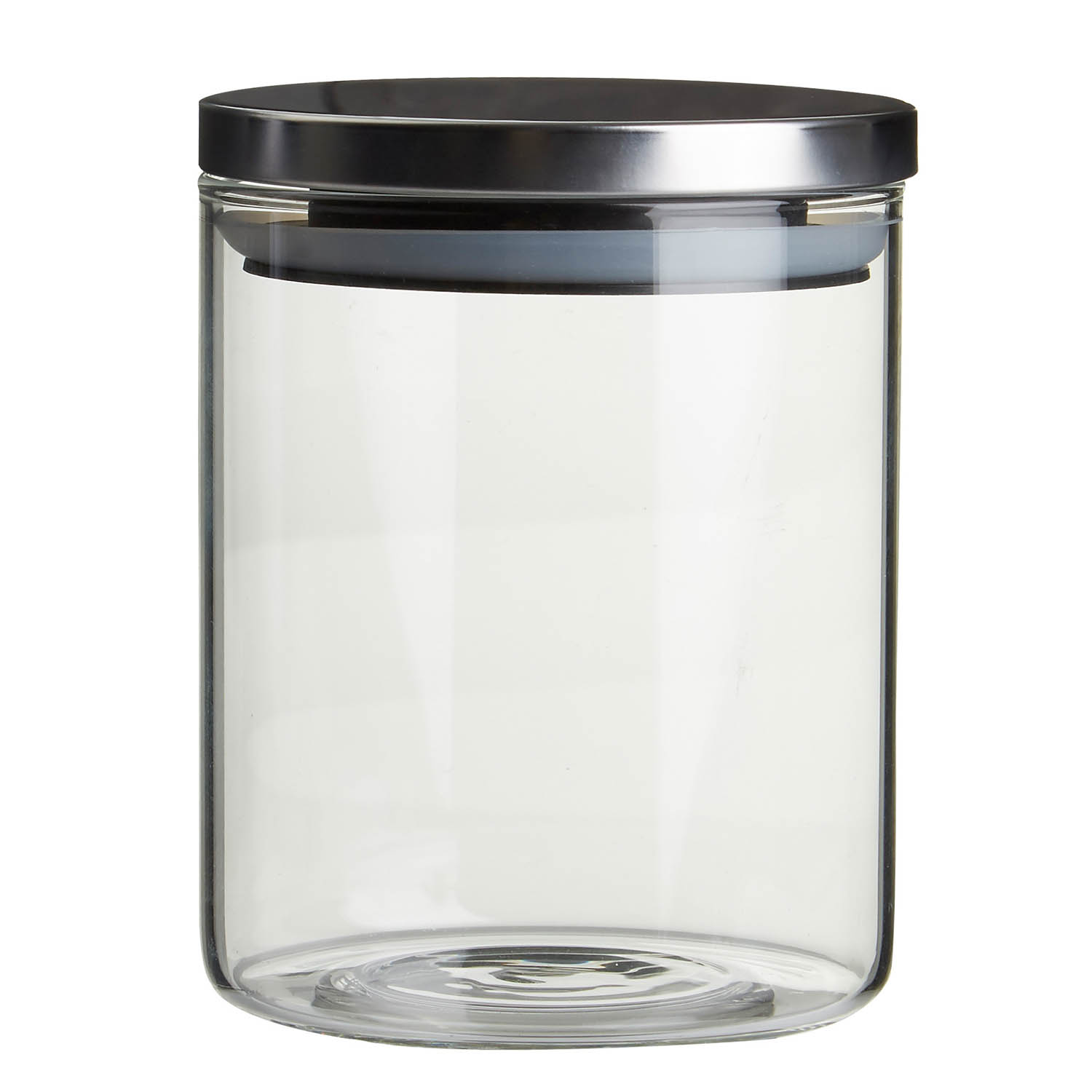 Freska 700ml Round Cylinder Tall Glass Storage Jar Pasta Rice Flour